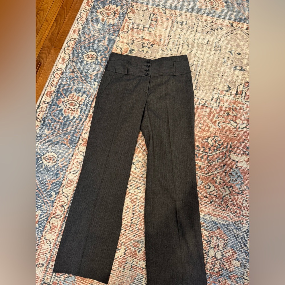 Anthropologie Cartonnier Herringbone Cropped Trouser Pants Size 8 Womens